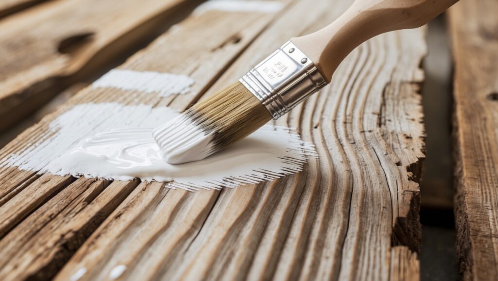 Apply Base Paint or Stain Apply Base Paint or Stain