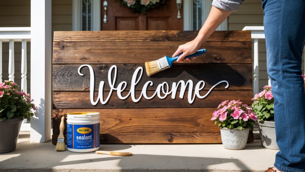 Leonardo_Phoenix_10_A_finished_reclaimed_wood_welcome_sign_pla_0