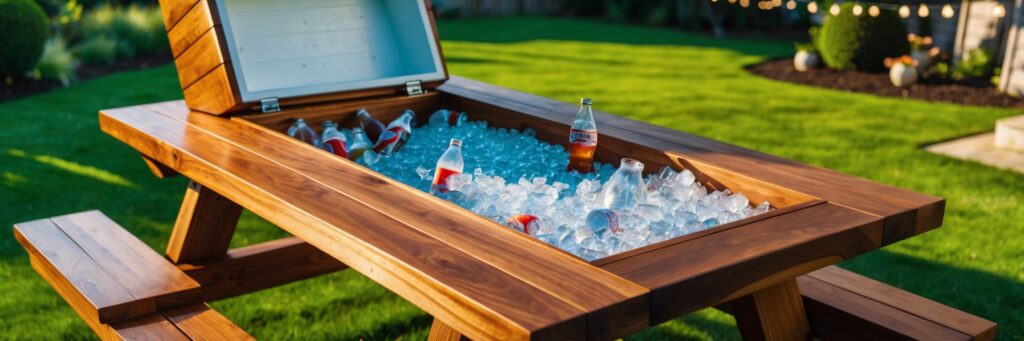 How to Build a Picnic Table with a Hidden Cooler – Easy DIY Plans for the Perfect Outdoor Setup!